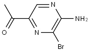 Ethanone, 1-(5-amino-6-bromo-2-pyrazinyl)- Struktur