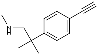 Benzeneethanamine, 4-ethynyl-N,β,β-trimethyl- Struktur