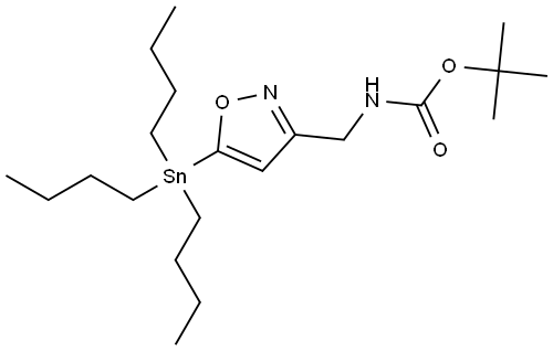 tert-Butyl ((5-(tributylstannyl)isoxazol-3-yl)methyl)carbamate Struktur