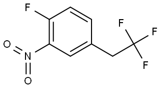 Benzene, 1-fluoro-2-nitro-4-(2,2,2-trifluoroethyl)- Struktur