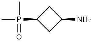 Cyclobutanamine, 3-(dimethylphosphinyl)-, cis- Struktur