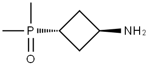 Cyclobutanamine, 3-(dimethylphosphinyl)-, trans- Struktur