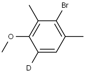 2-Bromo-4-methoxy-1,3-dimethylbenzene-d1 Struktur