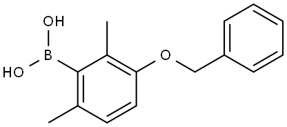 (3-(benzyloxy)-2,6-dimethylphenyl)boronic acid Struktur