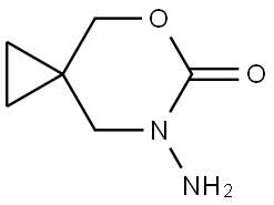 5-Oxa-7-azaspiro[2.5]octan-6-one, 7-amino- Struktur