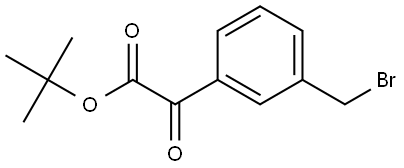 Benzeneacetic acid, 3-(bromomethyl)-α-oxo-, 1,1-dimethylethyl ester Struktur