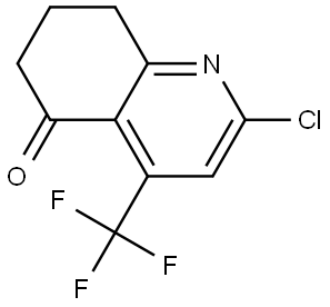 5(6H)-Quinolinone, 2-chloro-7,8-dihydro-4-(trifluoromethyl)- Struktur