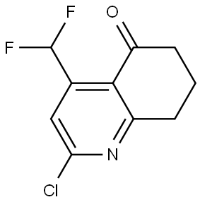 5(6H)-Quinolinone, 2-chloro-4-(difluoromethyl)-7,8-dihydro- Struktur