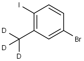 5-Bromo-2-iodotoluene-d3 Struktur