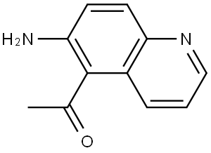 Ethanone, 1-(6-amino-5-quinolinyl)- Struktur