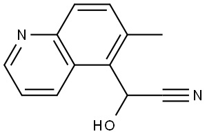 5-Quinolineacetonitrile, α-hydroxy-6-methyl- Struktur