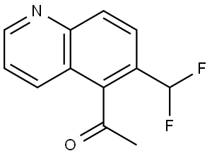 Ethanone, 1-[6-(difluoromethyl)-5-quinolinyl]- Struktur