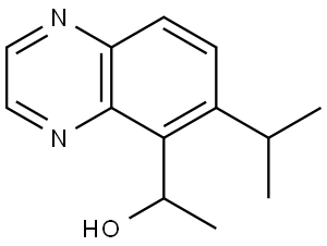 5-Quinoxalinemethanol, α-methyl-6-(1-methylethyl)- Struktur