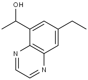 5-Quinoxalinemethanol, 7-ethyl-α-methyl- Struktur