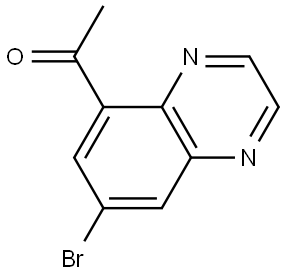 Ethanone, 1-(7-bromo-5-quinoxalinyl)- Struktur