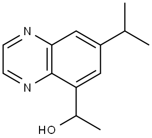 5-Quinoxalinemethanol, α-methyl-7-(1-methylethyl)- Struktur