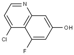 7-Quinolinol, 4-chloro-5-fluoro- Struktur