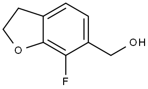 6-Benzofuranmethanol, 7-fluoro-2,3-dihydro- Struktur