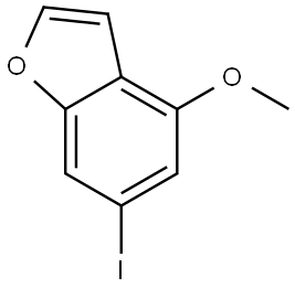 Benzofuran, 6-iodo-4-methoxy- Struktur