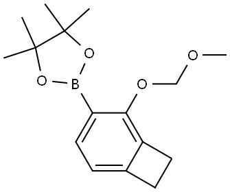 1,3,2-Dioxaborolane, 2-[2-(methoxymethoxy)bicyclo[4.2.0]octa-1,3,5-trien-3-yl]-4,4,5,5-tetramethyl- Struktur