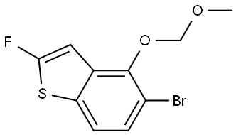 5-Bromo-2-fluoro-4-(methoxymethoxy)benzo[b]thiophene Struktur