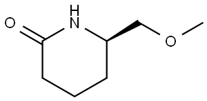 2-Piperidinone, 6-(methoxymethyl)-, (6R)- Struktur