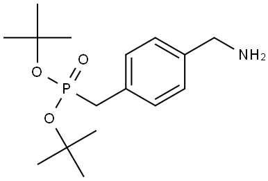 Di-tert-butyl (4-(aminomethyl)benzyl)phosphonate Struktur