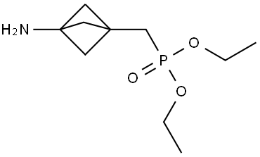 Diethyl ((3-aminobicyclo[1.1.1]pentan-1-yl)methyl)phosphonate Struktur