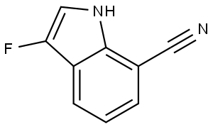 1H-Indole-7-carbonitrile, 3-fluoro- Struktur