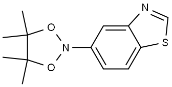 Benzothiazole, 5-(4,4,5,5-tetramethyl-1,3,2-dioxazolidin-2-yl)- Struktur