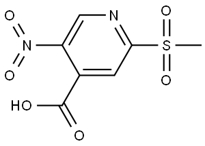 2-(Methylsulfonyl)-5-nitroisonicotinic acid Struktur