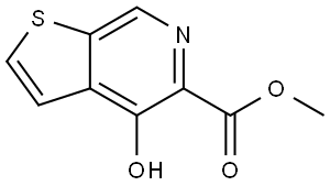 Thieno[2,3-c]pyridine-5-carboxylic acid, 4-hydroxy-, methyl ester Struktur