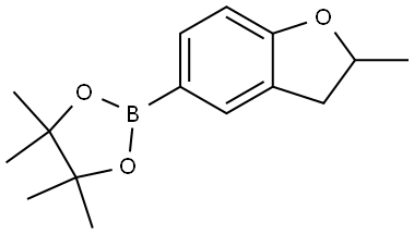 Benzofuran, 2,3-dihydro-2-methyl-5-(4,4,5,5-tetramethyl-1,3,2-dioxaborolan-2-yl)- Struktur