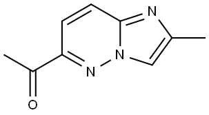 Ethanone, 1-(2-methylimidazo[1,2-b]pyridazin-6-yl)- Struktur