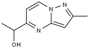 Pyrazolo[1,5-a]pyrimidine-5-methanol, α,2-dimethyl- Struktur