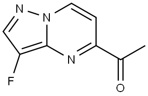 Ethanone, 1-(3-fluoropyrazolo[1,5-a]pyrimidin-5-yl)- Struktur