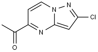 Ethanone, 1-(2-chloropyrazolo[1,5-a]pyrimidin-5-yl)- Struktur