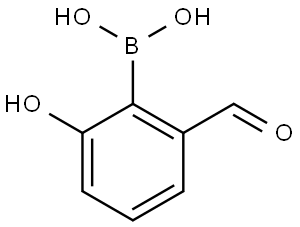 (2-Formyl-6-hydroxyphenyl)boronic acid Struktur