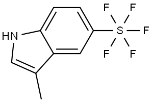 3-Methyl-5-(pentafluoro-l6-sulfaneyl)-1H-indole Struktur