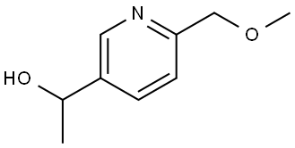 3-Pyridinemethanol, 6-(methoxymethyl)-α-methyl- Struktur