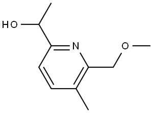 2-Pyridinemethanol, 6-(methoxymethyl)-α,5-dimethyl- Struktur