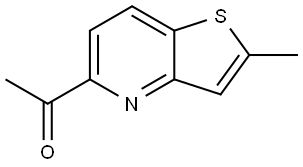 Ethanone, 1-(2-methylthieno[3,2-b]pyridin-5-yl)- Struktur