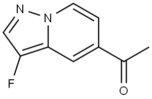 Ethanone, 1-(3-fluoropyrazolo[1,5-a]pyridin-5-yl)- Struktur