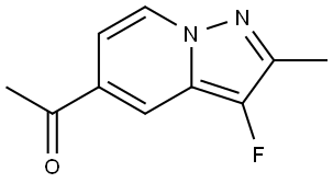 Ethanone, 1-(3-fluoro-2-methylpyrazolo[1,5-a]pyridin-5-yl)- Struktur