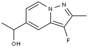 Pyrazolo[1,5-a]pyridine-5-methanol, 3-fluoro-α,2-dimethyl- Struktur