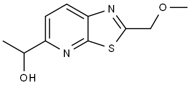 Thiazolo[5,4-b]pyridine-5-methanol, 2-(methoxymethyl)-α-methyl- Struktur