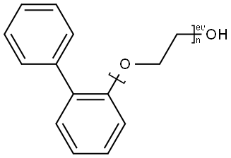 Poly(oxy-1,2-ethanediyl), .alpha.-1,1-biphenyl-2-yl-.omega.-hydroxy- Struktur