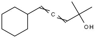 3,4-Pentadien-2-ol, 5-cyclohexyl-2-methyl- Struktur