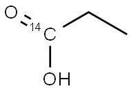 [1-14C]Propionic acid Struktur