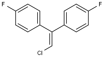 Benzene, 1,1'-(chloroethenylidene)bis[4-fluoro- (9CI) Struktur